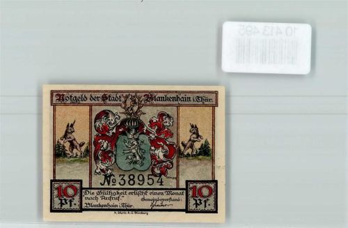 Blankenhain Notgeld Jäger