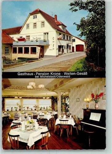 Weiten-Gesäß Gasthaus Krone Gastraum Klavier