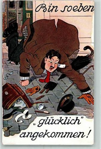Bin soeben angekommen Eisenbahn AK