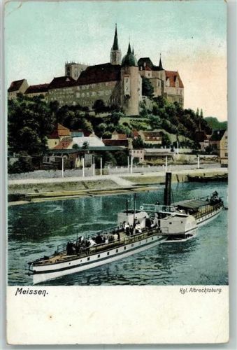 Meißen Albrechtsburg Elbdampfer