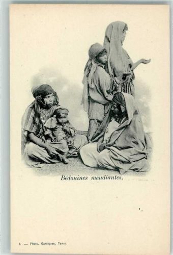 Tunis 1905 Bedouines mendiantes Bettler AK