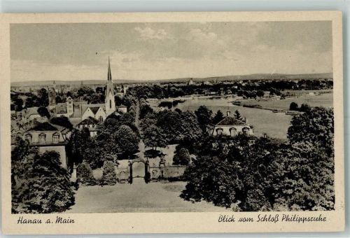 Hanau Blick vom Schloß Philippsruhe
