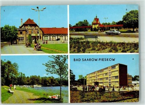 15526 O1241 Bad Saarow - Bahnhofs Hotel Johannes R. Becher Platz Schiffsanlegestelle Maxim Gorki Schule