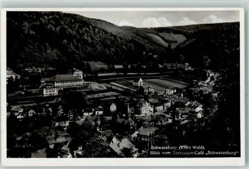 Schwarzburg Blick vom Terrassencafe