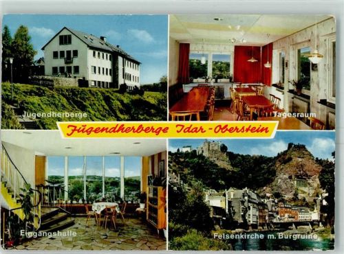 55743 W6580 Idar-Oberstein - Jugendherberge Felsenkirche m. Burgruine
