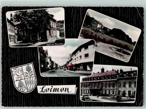 Leimen Brunnen Parkanlagen Hauptstrasse Rathaus