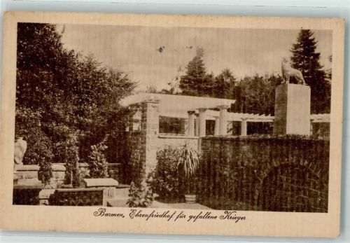 42103 W5600 Barmen 1917 - Ehrenfriedhof für gefallene Krieger