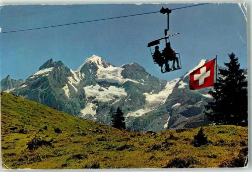 Blümlisalp 1983 Sesselbahn Kandersteg Oeschinen Wappen