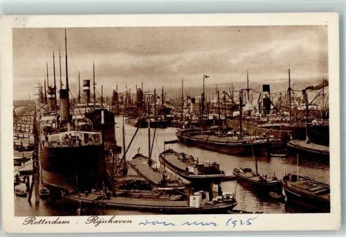 Rotterdam Rheinhafen Binnenschiffe Frachter
