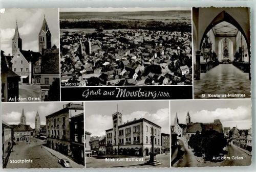 Moosburg Auf dem Gries Sr.Kastulus Münster Stadtplatz Rathaus