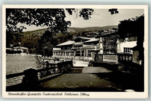 Schliersee Strandcafé Gasthaus Fischerstüberl See Terrasse