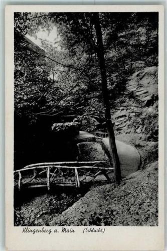 Klingenberg Waldweg Schlucht