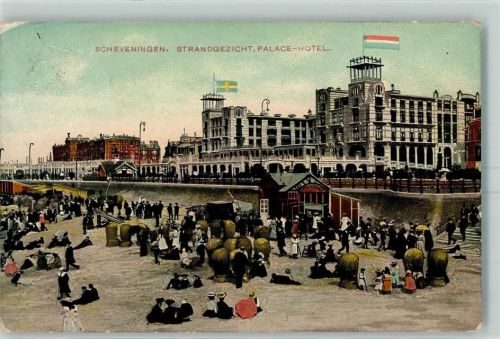 Scheveningen 1911 Standkörbe Palace Hotel