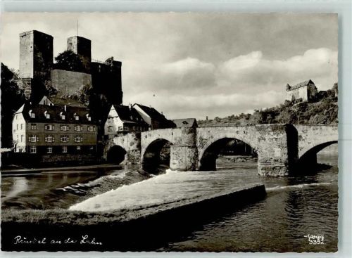 Runkel Burg Runkel Lahn Lahnbrücke