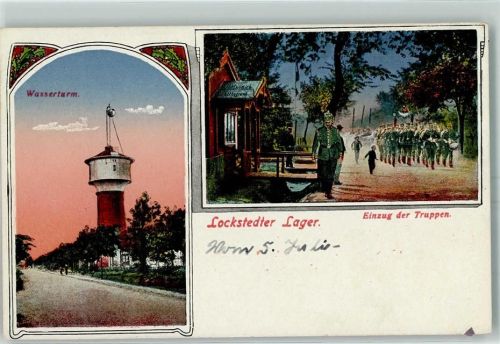 Lockstedter Lager Wasserturm Einzug der Truppen Uniform