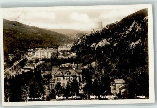 Baden Helenental Ruine Rauhenstein