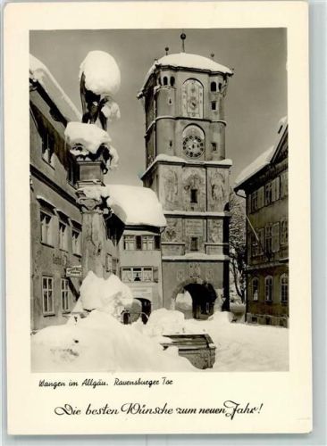 88239 W7988 Wangen im Allgäu - Ravensburgertor Winter Neujahrskarte