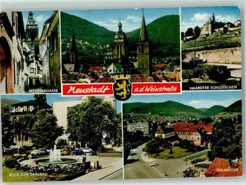 Neustadt Haardter Schlösschen Blick zum Saalbau Metzgergasse