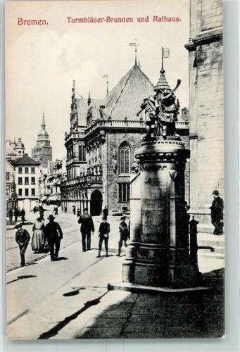 Bremen Turmbläserbrunnen Rathaus