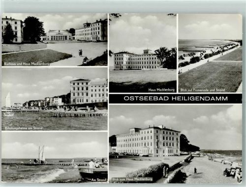 Heiligendamm Kurhaus u. Haus Mecklenburg Strand Strandpromenade