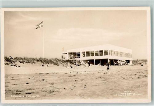 Falkenberg 1955 Strand Gasthaus Skreabaren