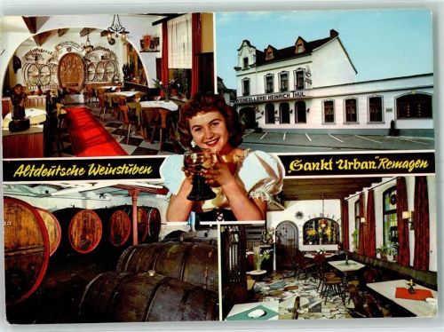 Remagen Gasthaus Weinstube St. Urban Innenansichten Weinkellerei Heinrich Thul Weinkönigin