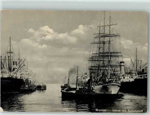 Bremen Hafen Dampfschiff Schulschiff Kutter