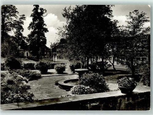 Schwelm Haus Friedrichsbad Parkanlage Springbrunnen
