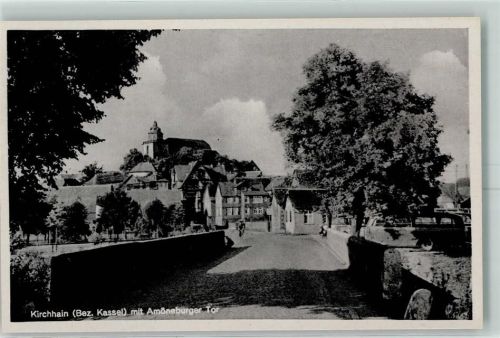 Kirchhain Amöneburger Tor Brücke Oldtimerbus