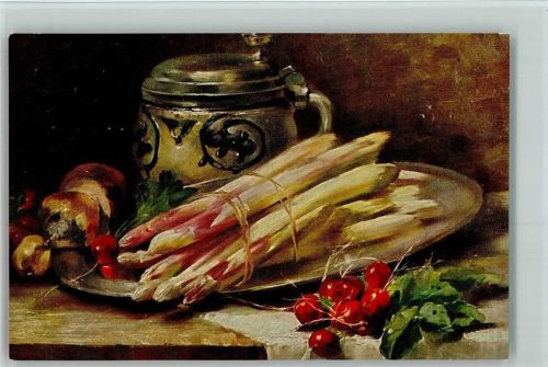 Nr. 323 Spargel von Schultheiß - Stilleben AK