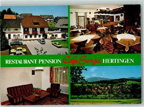 Bad Bellingen Restaurant Pension Cafe Sonja Inh. Angela Kiefer Werbung