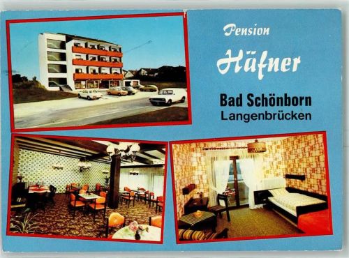 Langenbrücken Pension Häfner Mercedes Gastraum Zimmer