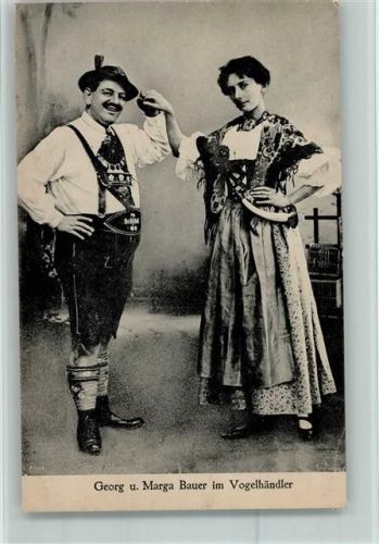 Georg und Marga Bauer im Vogelhändler - Trachten