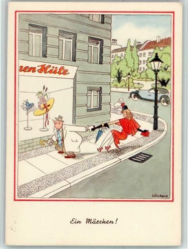 sign Will Halle - Nr. H 309 - Hutladen - Neuroder Kunstanstalten, gute Erhaltung