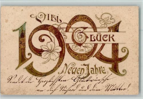 Neujahr 1904 Jugendstil