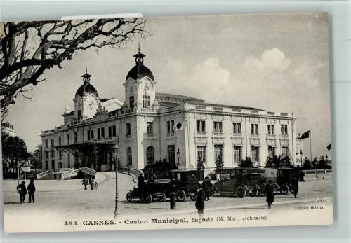 Cannes Kasino , Autos , ca 1910 gute Erhaltung