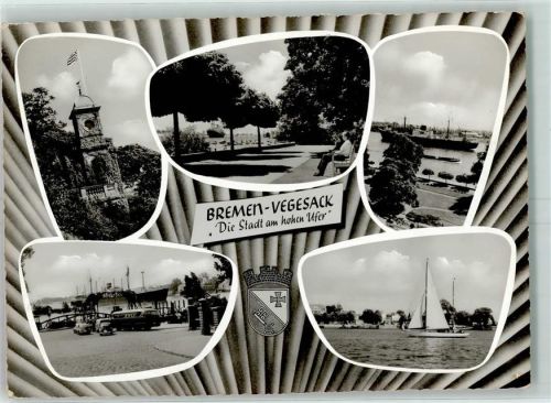 Vegesack Turm Fahne Park Dampfschiff Oldtimer VW Käfer Wappen Segelboot