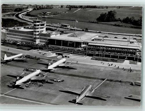 Zürich Zürich Kloten - Swissair Foto AG Nr. 14547 Flugzeuge und Gebäude, gute Erhaltung
