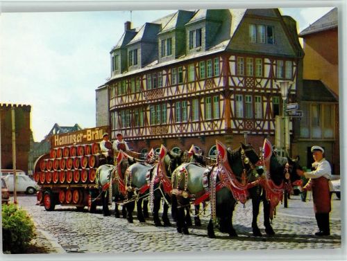 Sechsergespann - Pferdegespann Henninger Bräu - Frankfurt
