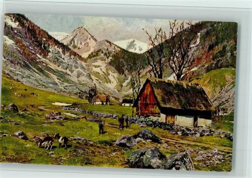 Vogesen Serie Nr. 16 - Wormpselthal mit Spitzköpfen , Verlag Felix Luib - gute Erhaltung