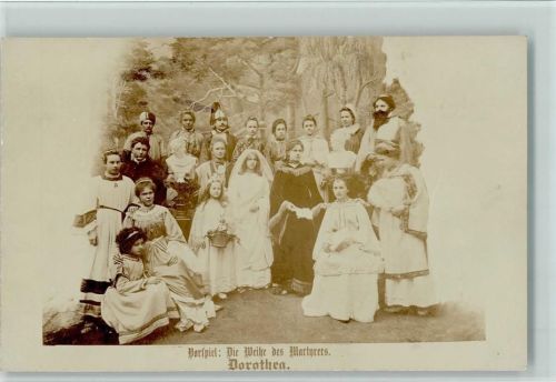 Vorspiel: die Weihe des Martyrers "Dorothea" 1900 AK Gute Erhaltung