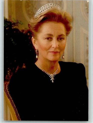 Paola, Königin der Belgier, sehr Werbung: Chocolat Cote D`Or - Reis van de Koning in Congo - Zomer 1955, gute Erhaltung AK