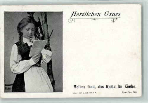Nr. 560 Mellins food, das Beste für Kinder 1900 , gute Erhaltung AK