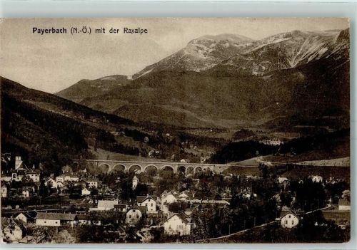 Payerbach mit der Raxalpe