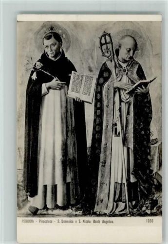 S. Domenico und S. Nicola Heilige mit der Bibel AK