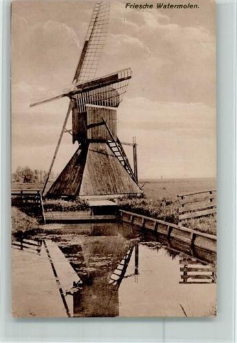 Friesche Watermolen ca 1927 AK Gute Erhaltung