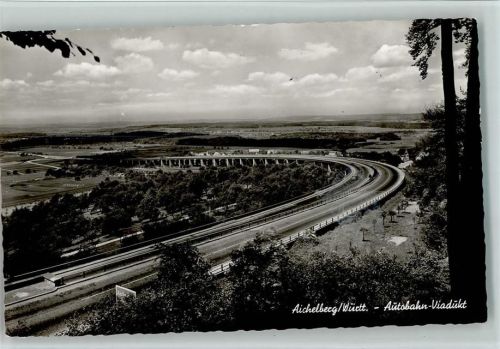 Aichelberg 1965 Autobahn Viadukt AK