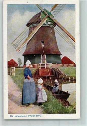 Volendam De Watermolen AK Gute Erhaltung