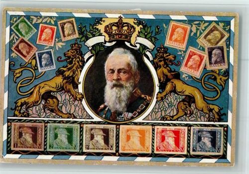 1911 König von Bayern AK
