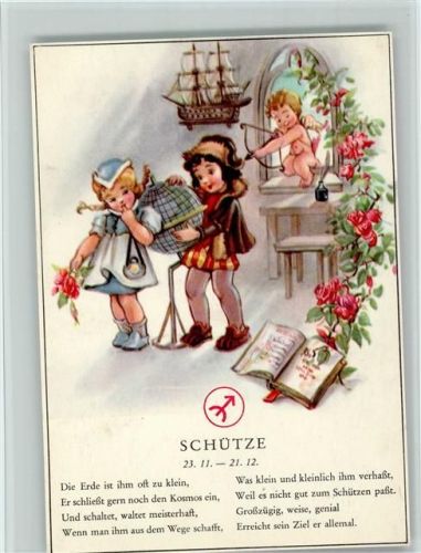 Der Schütze - gute Erhaltung AK